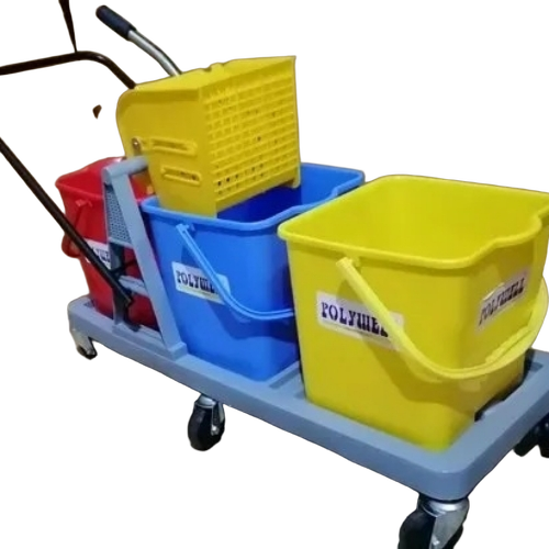 Two Bucket Wringer Trolleys