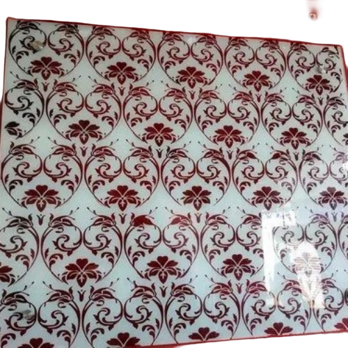 Back Painted Glass - Glass Standard Size White | Anti Crack Printed Pattern Solid Opaque