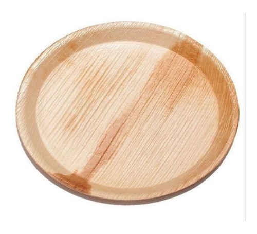 Disposable Leaf Plates - Color: Brown