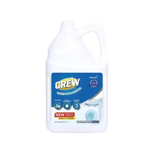 Diversey Crew Toilet Bowl Cleaner 5L Can - Liquid, 12 Months Shelf Life, Prevents Stains, Germ Killing