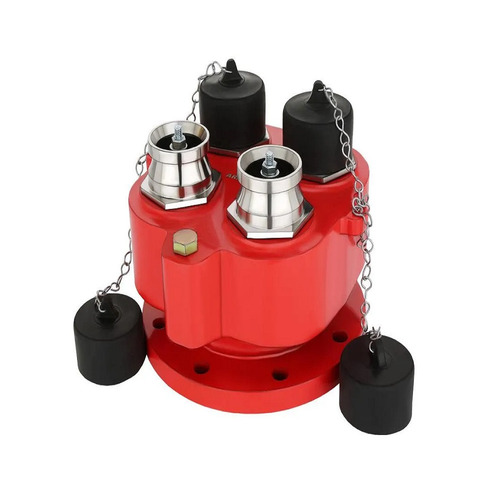 Four Way Collecting Head - Metal, Color Coated Red | Rust Free, Corrosion Resistant, Easy To Install