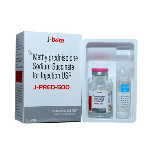 Methylprednisolone Sodium Succinate Injection 500mg - Lyophilized Powder Medicine Grade | IV/IM Hospital Use Cool Dry Storage