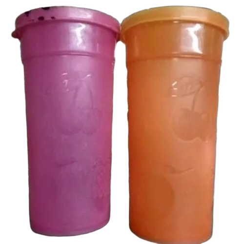 Round Plastic Water Glass With Lid