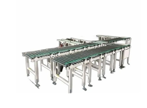 Packing Belt Conveyor - Metal, Standard Size, Green & Silver, 240V, Fully Automatic, Corrosion Resistant, Shock Proof, Heavy-Duty, Energy Efficient, Hand Operated