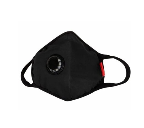 Anti Pollution Mask - Fabric, Standard Size, Black | Reusable, Breathable, Skin-Friendly, Easy to Wear