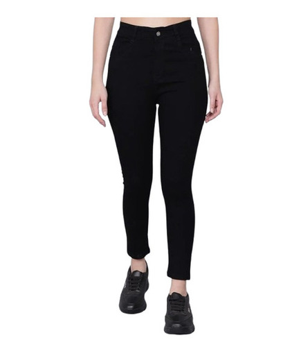 Girls Jeans - Denim, XS to XXXL, Black, Skinny Fit, Breathable, Quick Dry, Washed