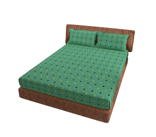 Printed Bed Sheet - Color: Pink