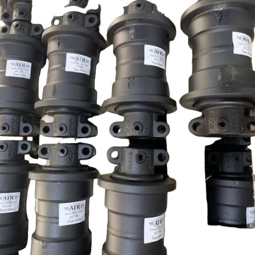 Excavator Track Rollers - Metal, Standard Size, Black | New, Easy to Install, Reliable Performance