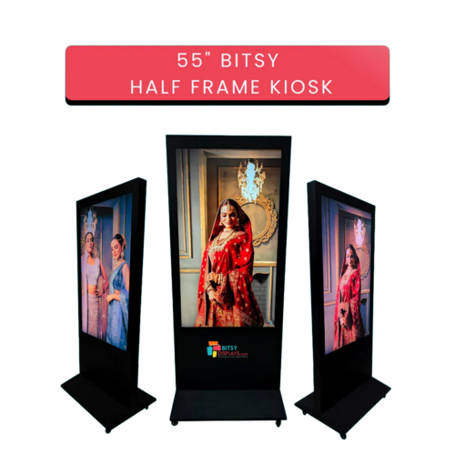 Bitsy Half Frame Kiosk - Color: Black
