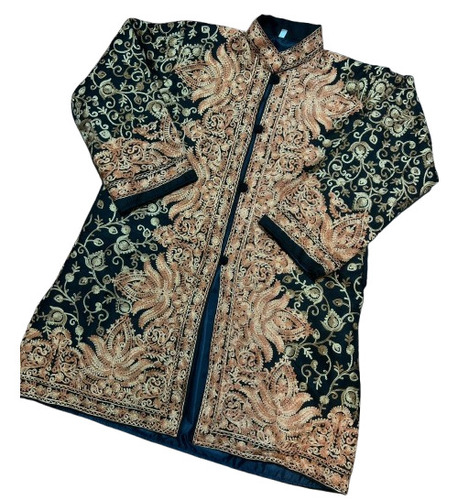 Cashmlion Medium Coat (Multicolor) - Color: Lack Base With Antique Gold