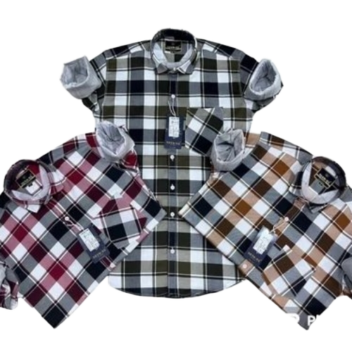 Men Lycra Check Shirt