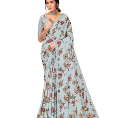 Printer Saree - Cotton, All Size, Multi Color | Printed Fancy Design, Lightweight, Soft Texture, Comfortable Daily Wear