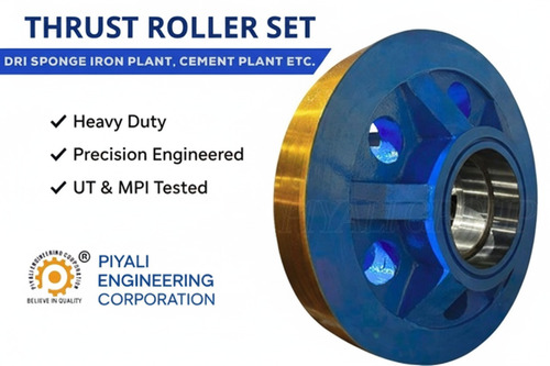 Thrust Roller Set For Sponge Iron Dri And Cement Plants - Material: Stainless Steel