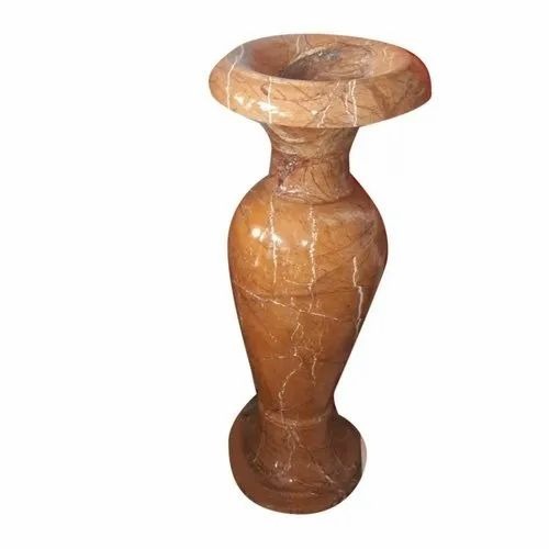 Brown Marble Flower Pot