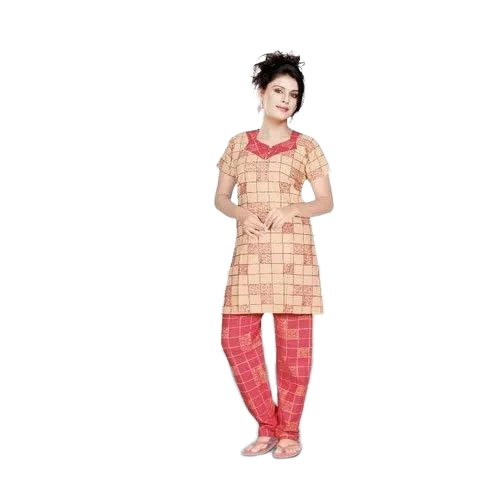 Casual Wear Cotton Night Suit