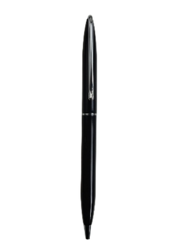 Designer Metal Body Ball Pen - Metal, Black, All Size | Water-Based Ink, Refillable, Comfortable Grip, Sleek Design