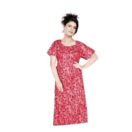 Ladies Printed Cotton Nightgown