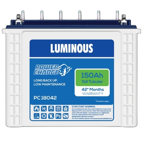 Luminous Tall Tubular Battery 150 Ah