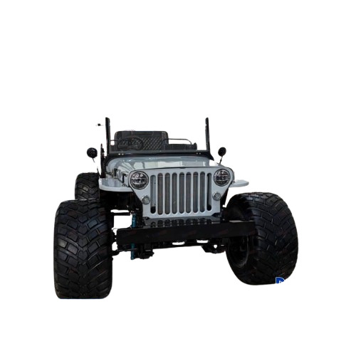 Dabwali Jeep Modifications - Metal Gray Modified Jeep, Diesel Manual, 4-Seater, Right Steering