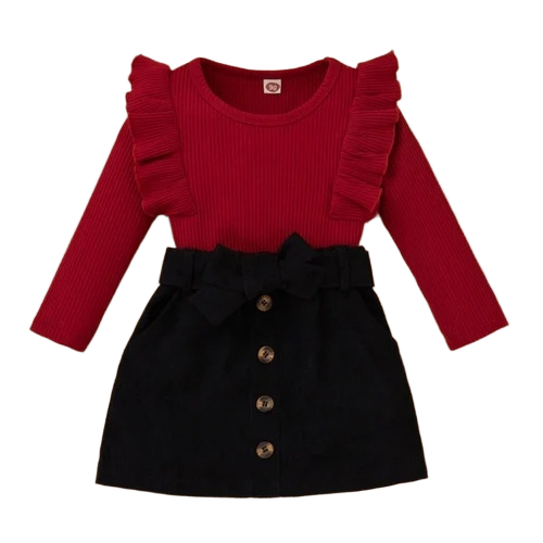 Girls Dress - Soft Fabric, Lightweight Material, Vibrant Colors, Flared Silhouette | Comfortable Fit, Durable Stitching, Trendy Patterns, Easy Wear, Washable Material