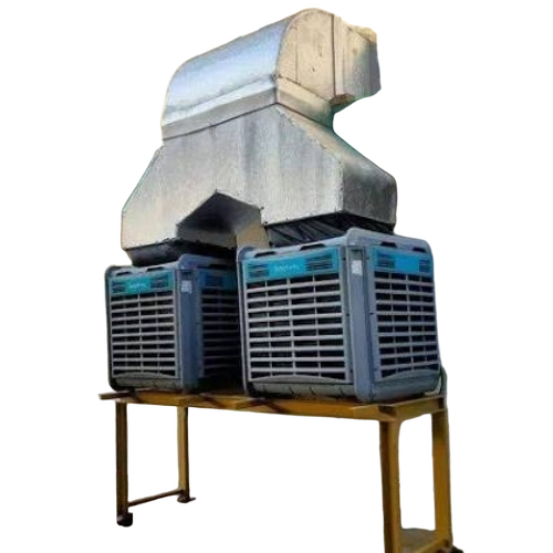 Industrial Portable Air Cooler - Metal, Silver, 220-440V | Energy Efficient, Rapid Cooling, Large Water Tank, Adjustable Fan, Quiet Operation