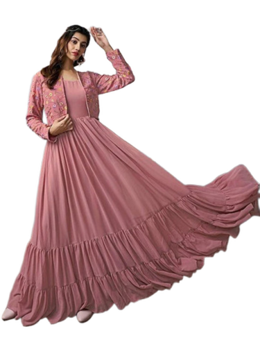 A-Line Maxi Ethnic Dress - Design: .