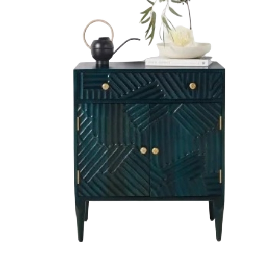 Blue Wooden Sideboard