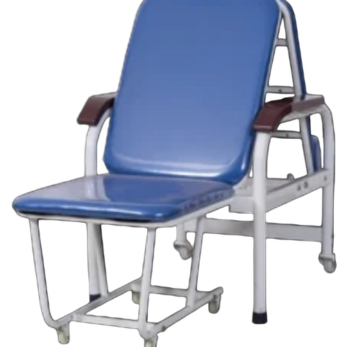 Foldable Attendent Bed - Durable White Rectangular | Corrosion Resistant, Rust Proof