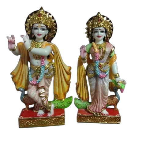 Marble Radha Krishna Statue