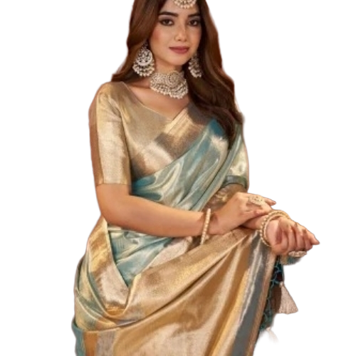 Pure Jari Tissue Saree - Banarasi Silk, 6.3 m Length | Party Wear, Women, All Colors, All Seasons