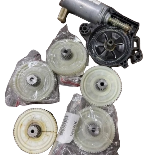 White Mercedes Sunroof Motor Gear - ABS Plastic, Standard Size, White