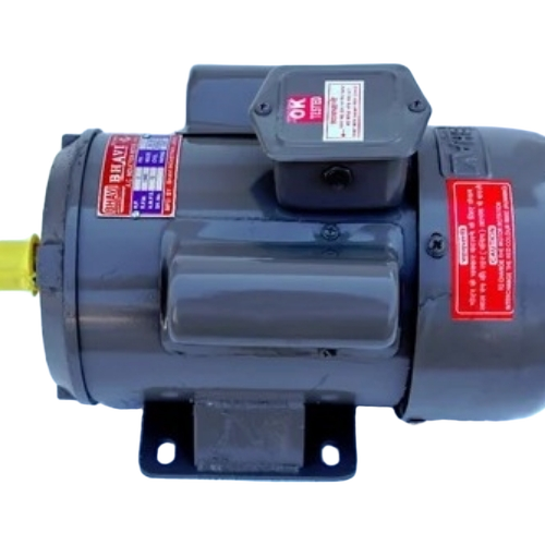 2 Hp Motor - 2 Hp, 1440 RPM, 180-220V, Single Phase, Grey | Industrial Use