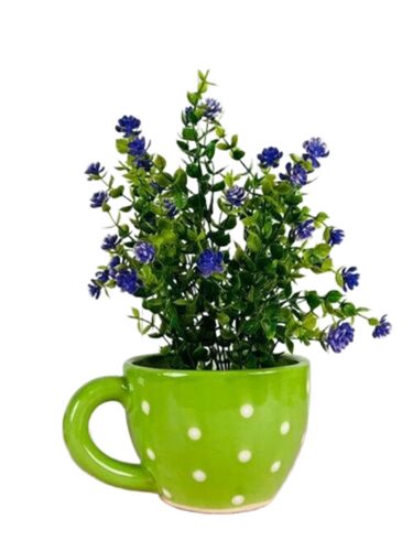 Ceramic Planter - Color: Green&Yellow
