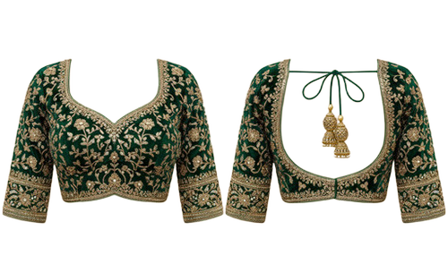 Embroidered Blouse - Size: Customized