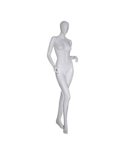 Full Body Mannequins - Plastic Huge Size White | Standing Fixed Pose Women Without Cloth and Wig