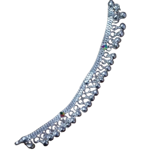 Silver Designer Anklet