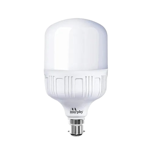 40w Led Bulb - Aluminum Body, White, Round, 40 Watt, Electric Power | Plastic Material, Heavy Duty, Industrial Use, 1 Year Warranty