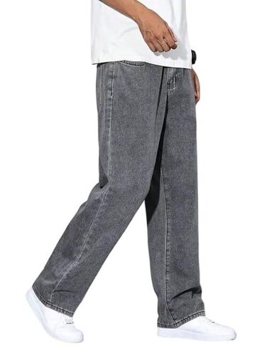 Men Jeans - Denim, Regular Fit, Grey, Full Length, Modern Style, Button Closure | Quick Dry, Machine Wash