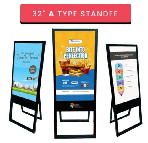 Advertising Standee - Medium Rectangular Various Colors | Lightweight Foldable Indoor & Outdoor Use