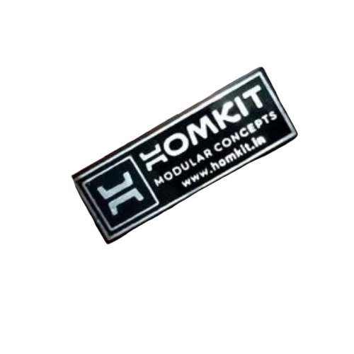 Black Diamond Cut Aluminum Labels