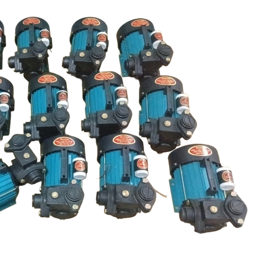 Centrifugal Water Pump - Metal, Standard Size, Blue, 220V | Foot Mounted, Self Priming, High Flow Rate, Submersible