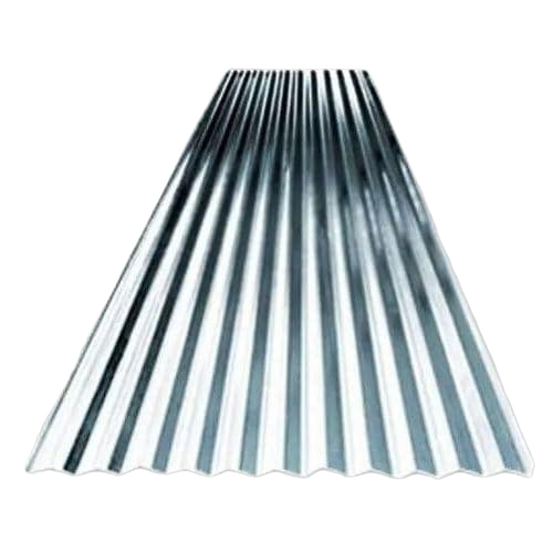 Industrial Roofing Sheet - Galvanized Steel Standard Size, Silver | Durable, Fine Finished, Perfect Surface