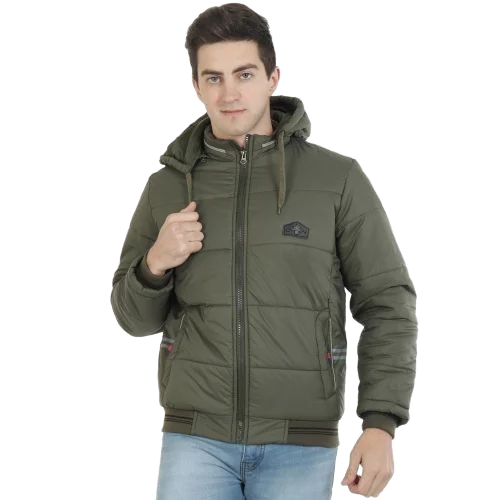 Quilted Winter Jacket With Hood 