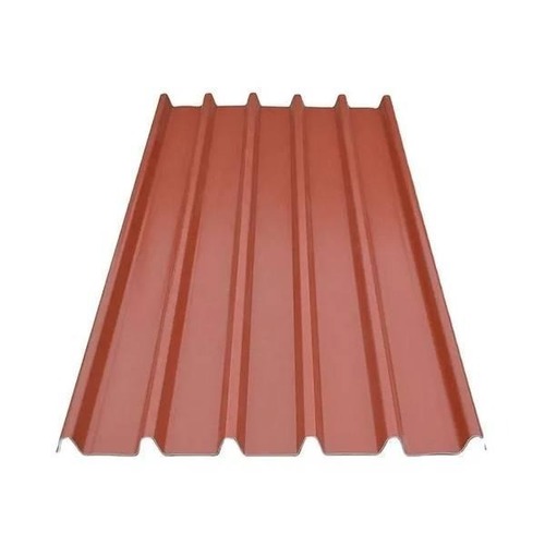 Roofing Sheets - Pre-Painted Galvanized Iron, Standard Size, Brown | Corrugated, Heat & Noise Insulation, Waterproof, Leak & Crack Resistant