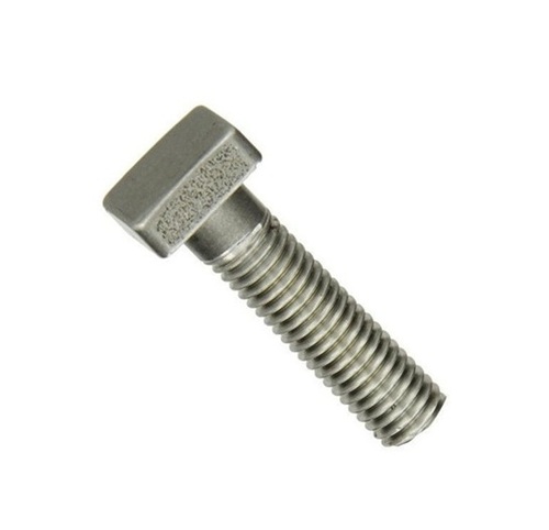 Square Head Bolts - Stainless Steel, 3 Inch, Silver | Tempered, Galvanized, Full Thread