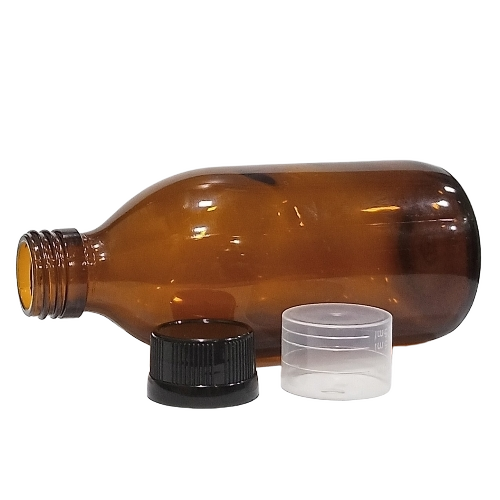 Pharma Pet Bottle - Plastic 50ML, Black Screw Cap, Cylindrical | Durable, Fine Finished, Water Resistant
