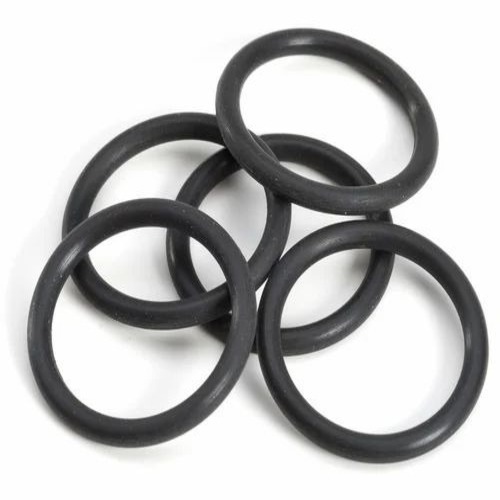 Rubber O Ring - Rubber, 50 mm ID, Black | Industrial Use, Round Shape