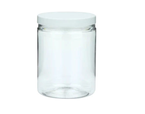 Transparent Pet Bottle - Plastic, 1 Ltr, Transparent, Cylindrical | Snug Closure, Fine Finished, Durable