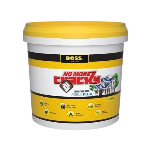 Acrylic Paints - 1 Liter Bucket White High Gloss | Liquid 2-4 Hours Drying Time Grade A