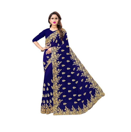 Georgette Embroidered Sarees